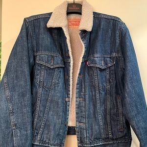 levis vintage sherpa lined denim jacket